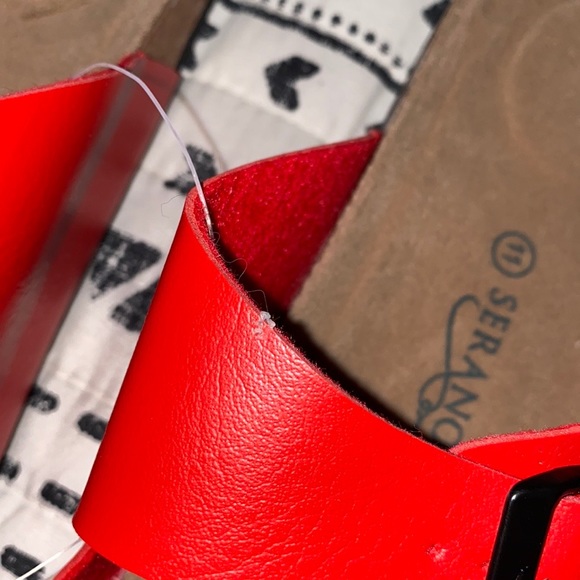 NWT Red Dual Buckle Sandals - Picture 8 of 8